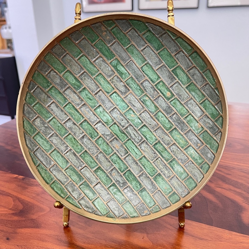 Vintage Rare vintage Indian Brass vase-candy bowl /Tray